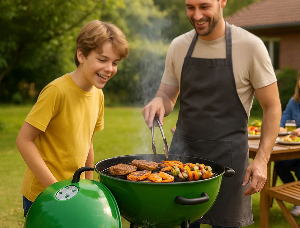 Série de barbecues au charbon de bois